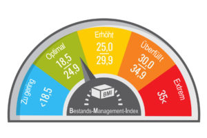 Über das E:S:A-Analyse Tool können Unternehmen ihren Bestands-Management-Index (BMI) ermitteln (©Microvone)