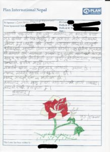 Brief vom Plan-Patenkind aus Nepal - Abels & Kemmner GmbH